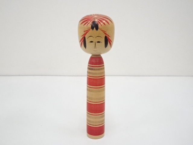 TRADITIONAL JAPANESE CRAFT / KOKESHI DOLL (24.7 cm)/ ARTISAN WORK